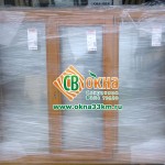 Окно ОСВ с покраской "светлый дуб" Окно ОСВ с покраской "светлый дуб"