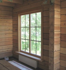 Установка деревянных окон в кирпичном доме