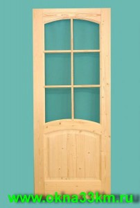 Дверь деревянная под стекло