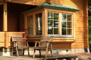 деревянные окна для террасы